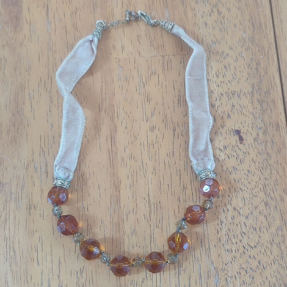 Elegant Brown Beaded Necklace